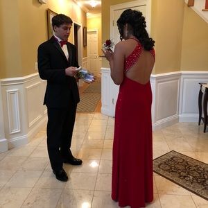 Red Prom dress